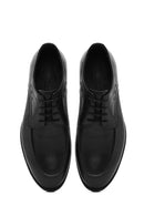 Men's Black Laced Leather Classic Shoes | Derimod