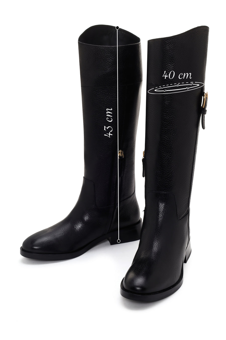 Geox Women's Black Tormalina Zippered Leather Heeled Boots