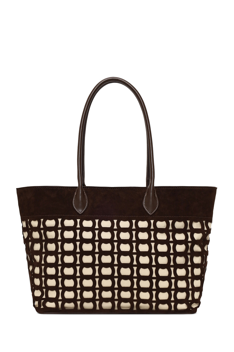 Woman Brown Patterned Suede Shoulder Bag 26SBD254210 | Derimod