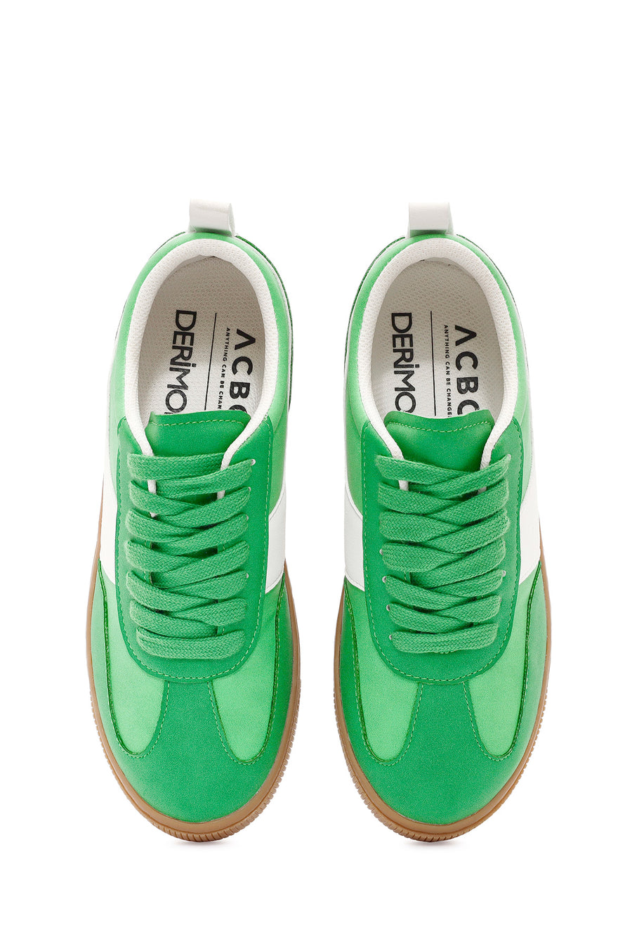 ACBC x Derimod Kadın Yeşil Bağcıklı Süet Sneaker