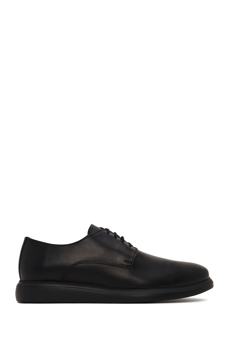 Male Black Lace-up Leather Casual Shoes WM800001DA | Derimod