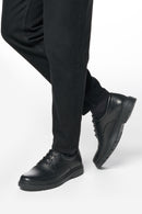 Geox Men Black U Spherica Ec1 B Abx B - Sm.Le Lace-Up Leather Casual Shoes | Derimod