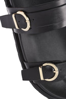 Women's Black Double Buckle Slippers | Derimod