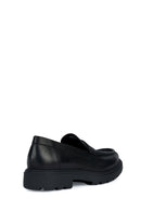Geox Men's Black Spherica Ec7 Leather Classic Loafer | Derimod