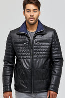 Hazard Men's Leather Jacket | Derimod