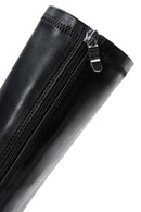 Women's Black Leather Heeled Boots | Derimod