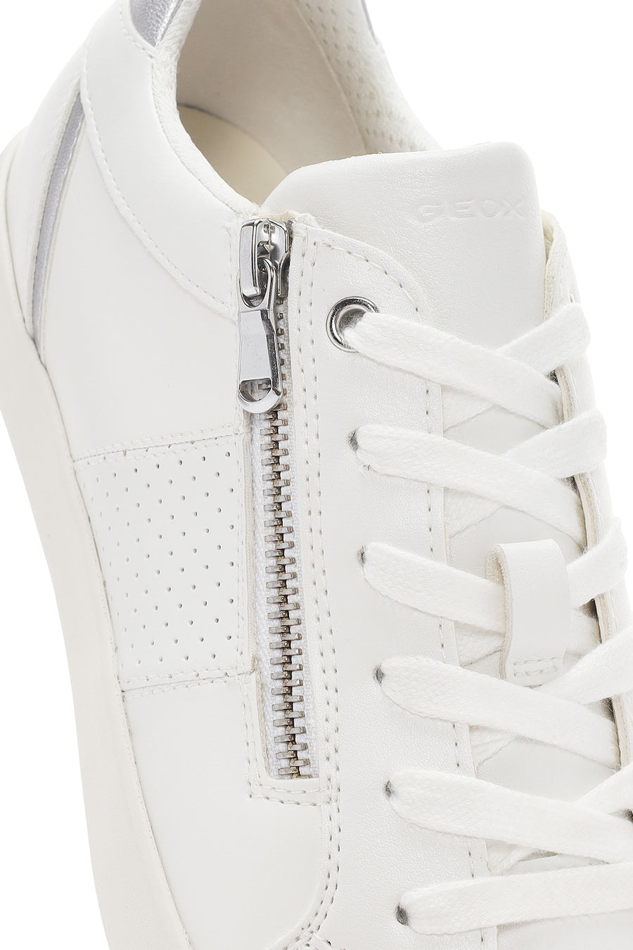 Geox Kadın Beyaz Blomiee Bağcıklı Deri Sneaker