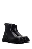 Harley Davidson Men's Black Thick Soled Zippered Boots | Derimod