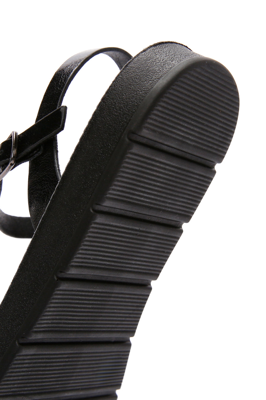 Women's Black Ankle Strap Comfort Sandals