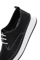 Women's Black Leather Comfort Shoes | Derimod
