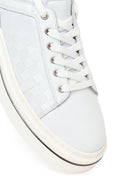 Erkek Beyaz Bağcıklı Deri Sneaker | Derimod