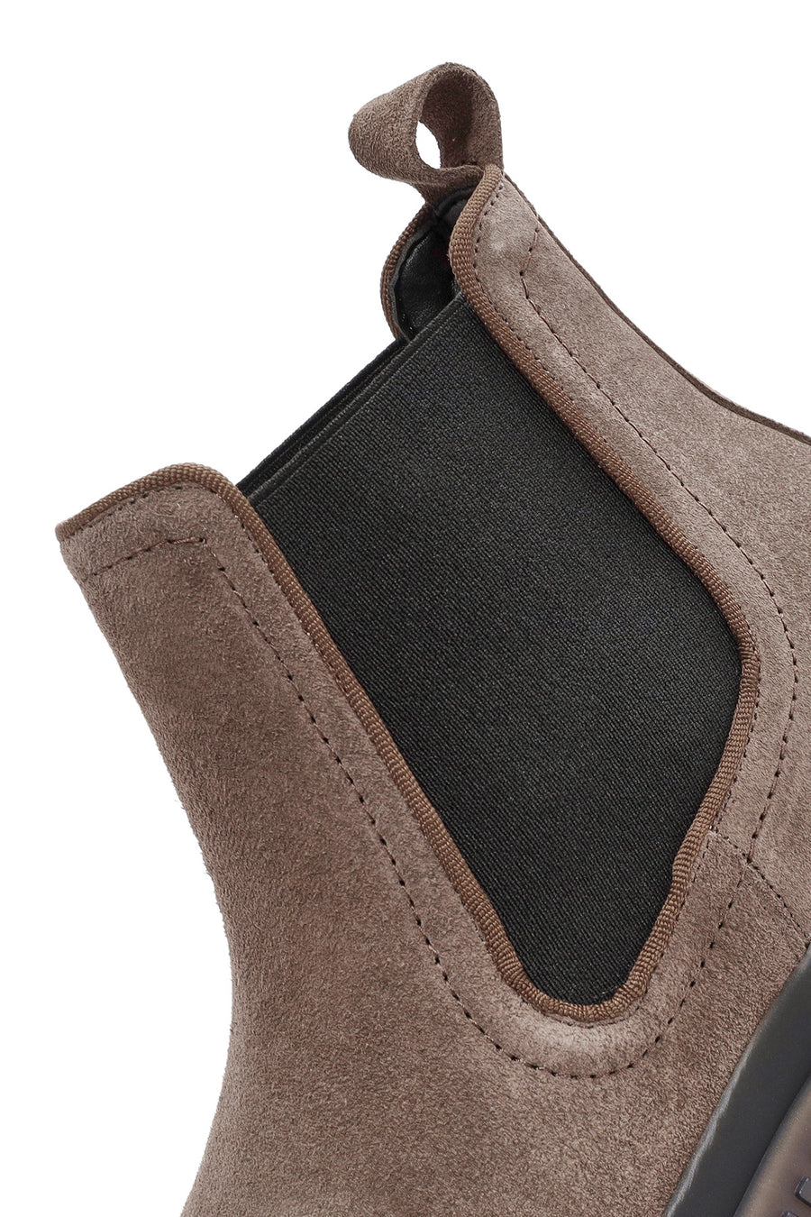 Men's Beige Suede Leather Chelsea Boots