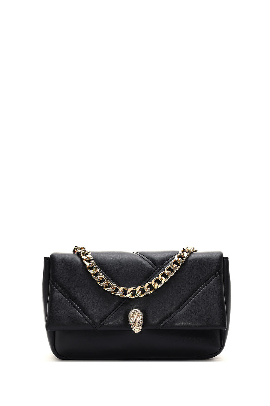 Women's Black Quilted Crossbody Bag