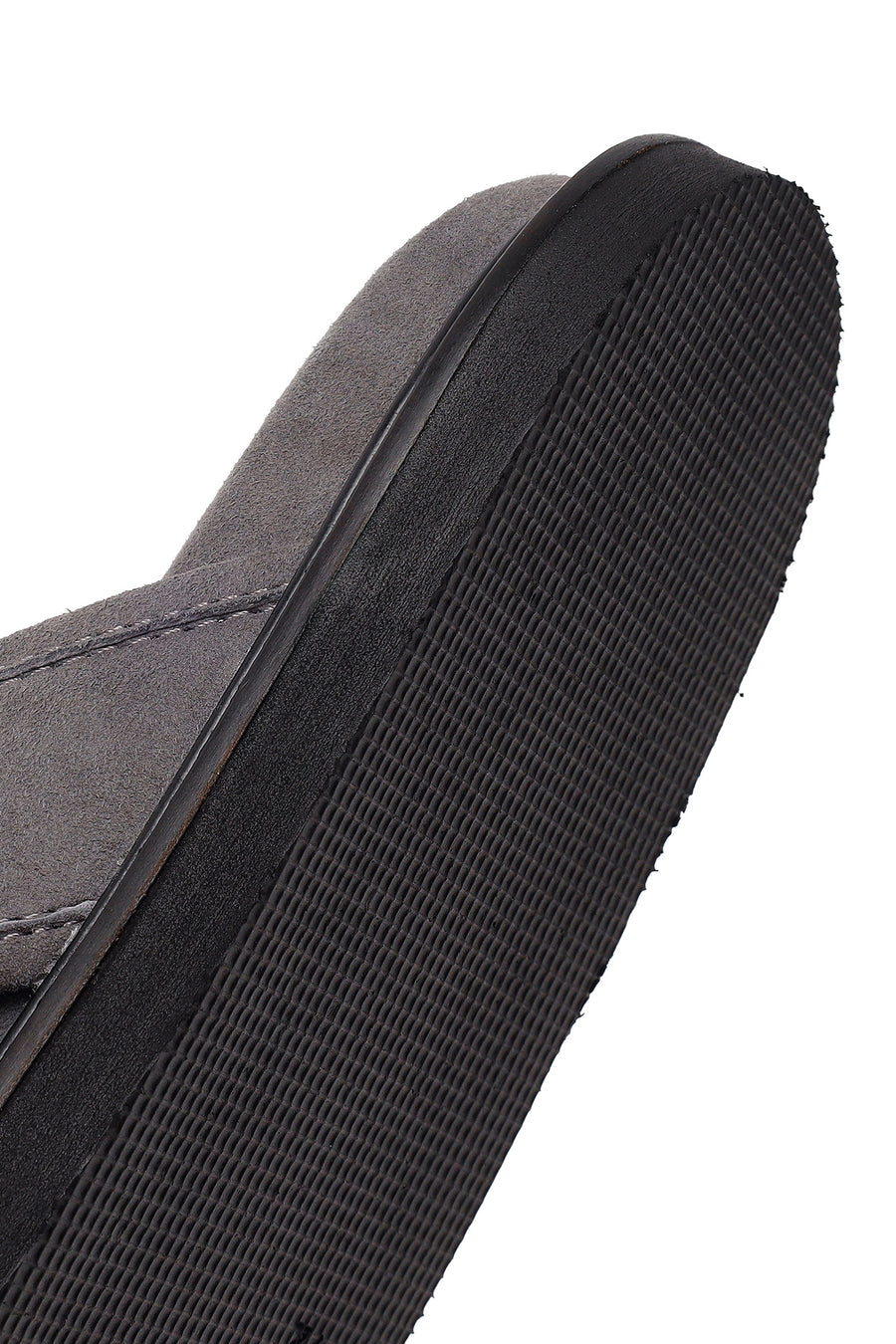 Male Grey Suede Slipper