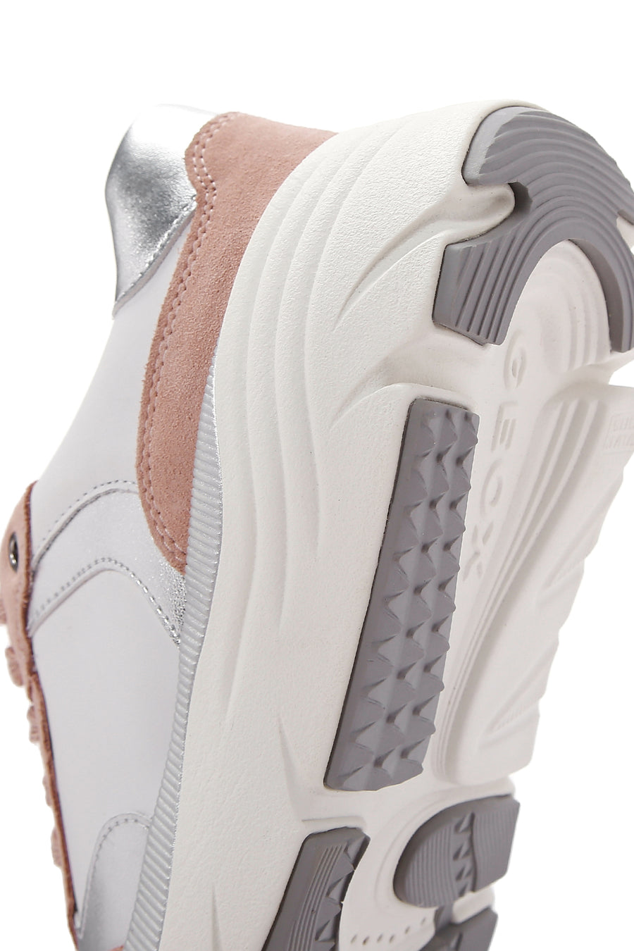 Geox Women's White D Diamanta Thick Soled Sneaker
