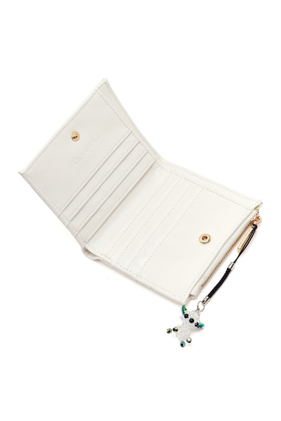 Women's Cream Wallet with Accessories