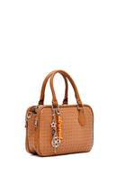 Women's Brown Long Strap Printed Classic Shoulder Bag | Derimod