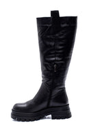 Women's Leather Zippered Boots | Derimod