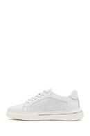 Erkek Beyaz Bağcıklı Deri Sneaker | Derimod