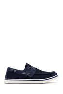 
Derimod Zero Men's Navy Blue Lace-Up Fabric Casual Shoes
 | Derimod