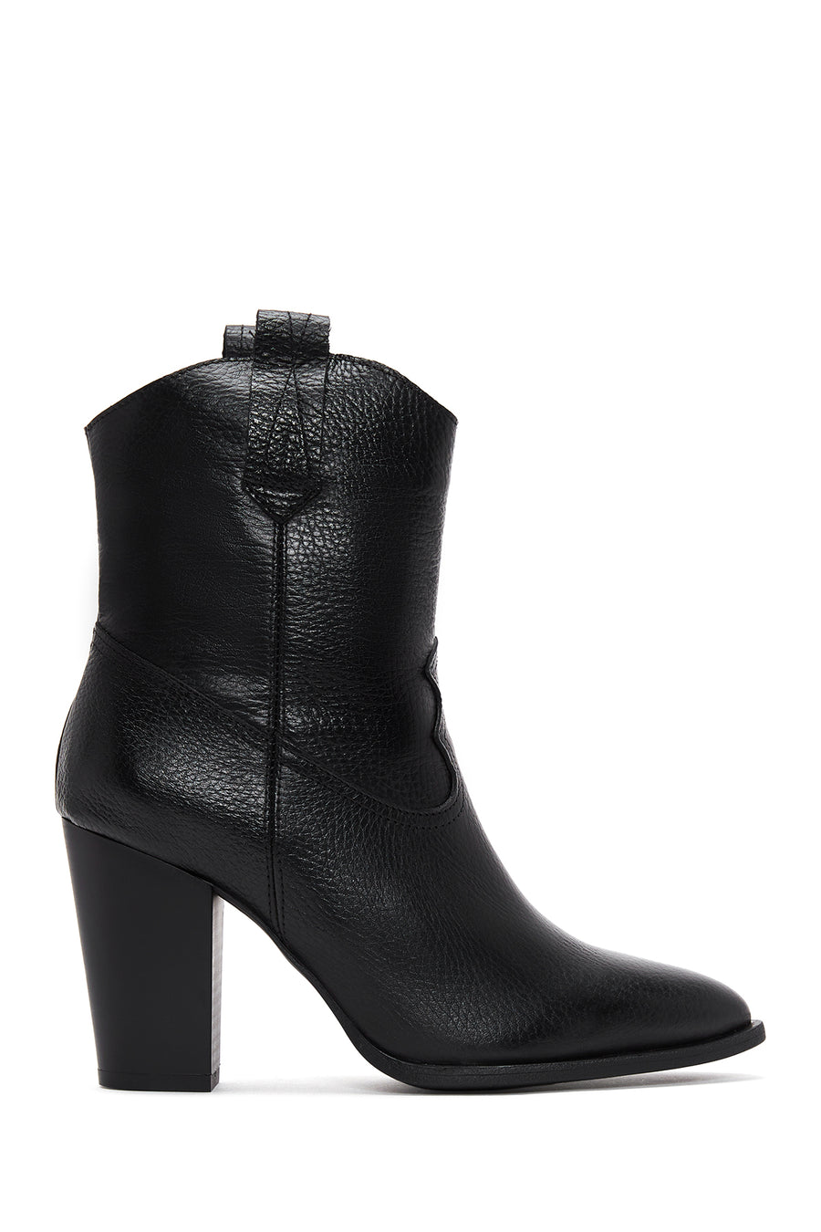 Women's Leather Heeled Cowboy Boots 22WFD1504FT | Derimod