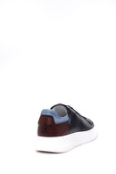 Men's Back Detailed Leather Sneaker | Derimod