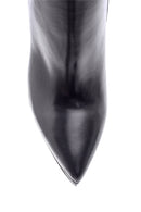 Women's Leather Heeled Bootie | Derimod