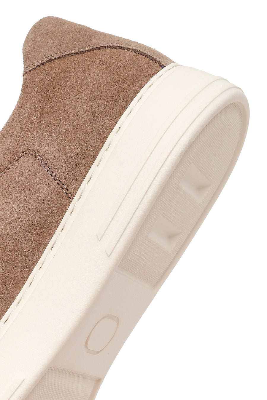 Erkek Bej Bağcıklı Süet Deri Sneaker