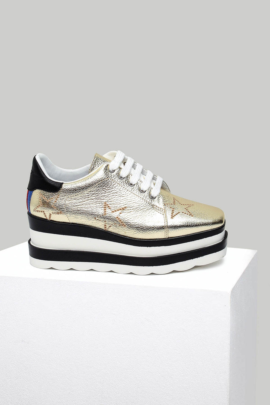 High-Sole Women's Leather Sneaker