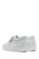 Women's Leather High Sole Sneaker | Derimod