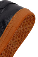 Male Black Lace-up Leather Sneaker | Derimod