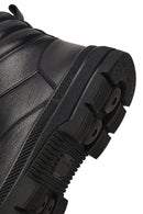 Men's Black Lace-Up Leather Boot | Derimod