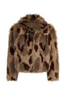 Nevada Woman Brown Oversize Fur Teddy Coats | Derimod