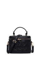 Woman Black Long-Strap Quilted Mini Shoulder Bag | Derimod