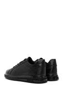 Men's Black Lace-up Leather Sneaker | Derimod