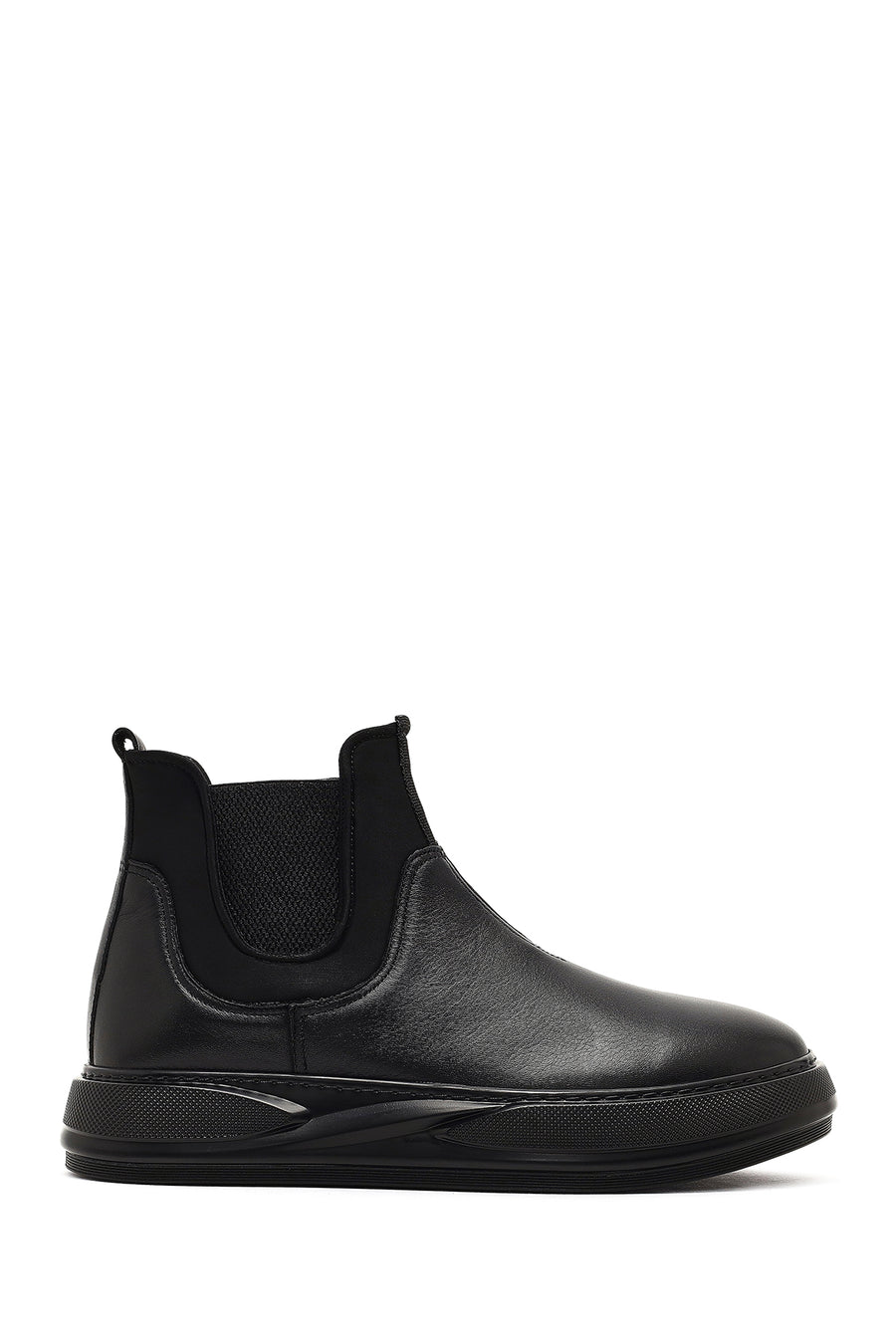 Men's Black Leather Sports Boots 25WFD6760FT | Derimod