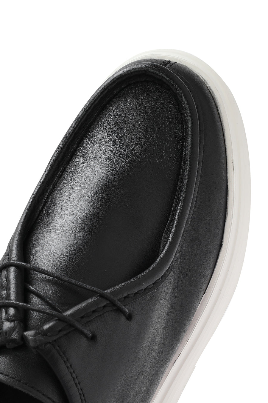 Men's Black Lace-up Leather Casual Shoes