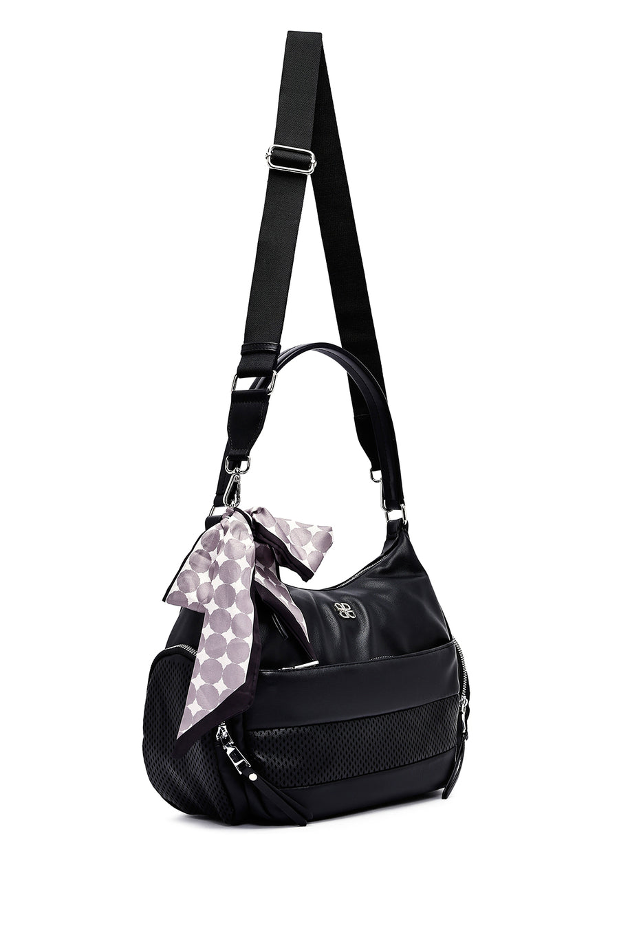 Women's Black Long Strap Shoulder Bag