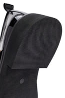 Women's Black Striped Patent Leather Ballerinas | Derimod