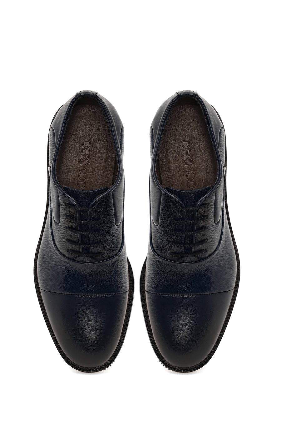 Male Navy Lace-up Leather Casual Shoes