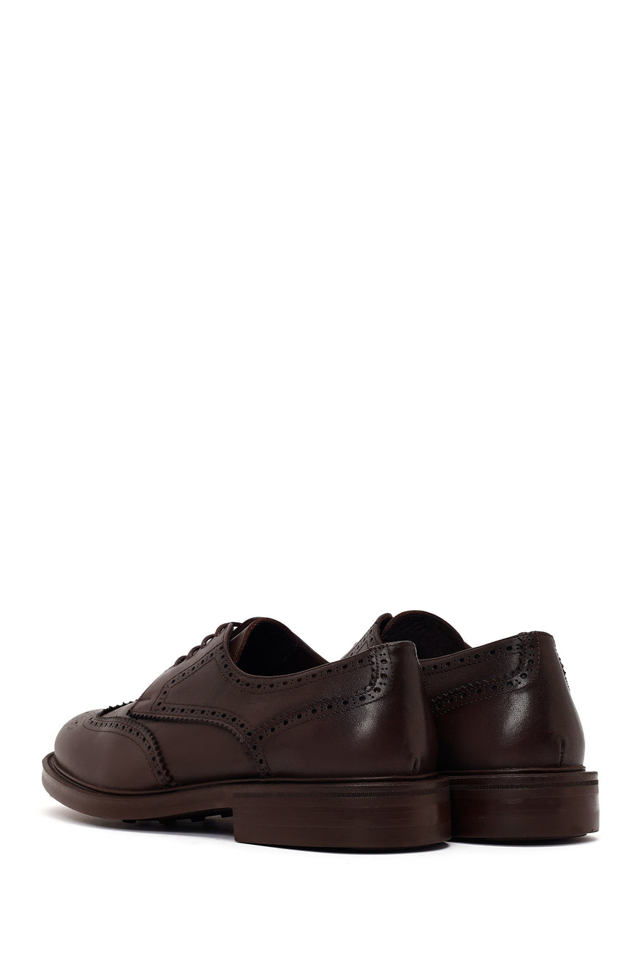 Male Brown Lace-up Leather Casual Shoes