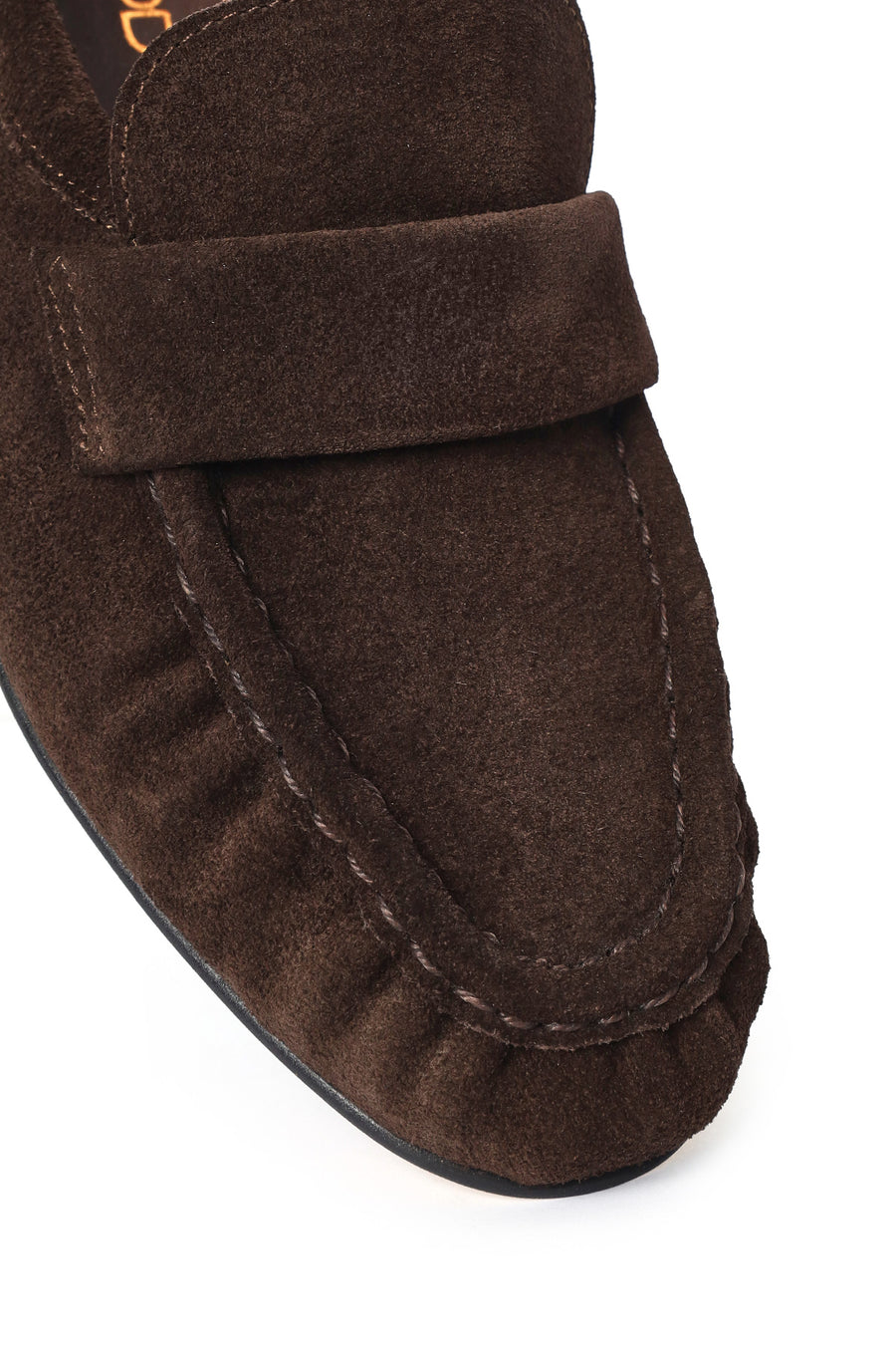 Women's Brown Suede Leather Masculine Loafer