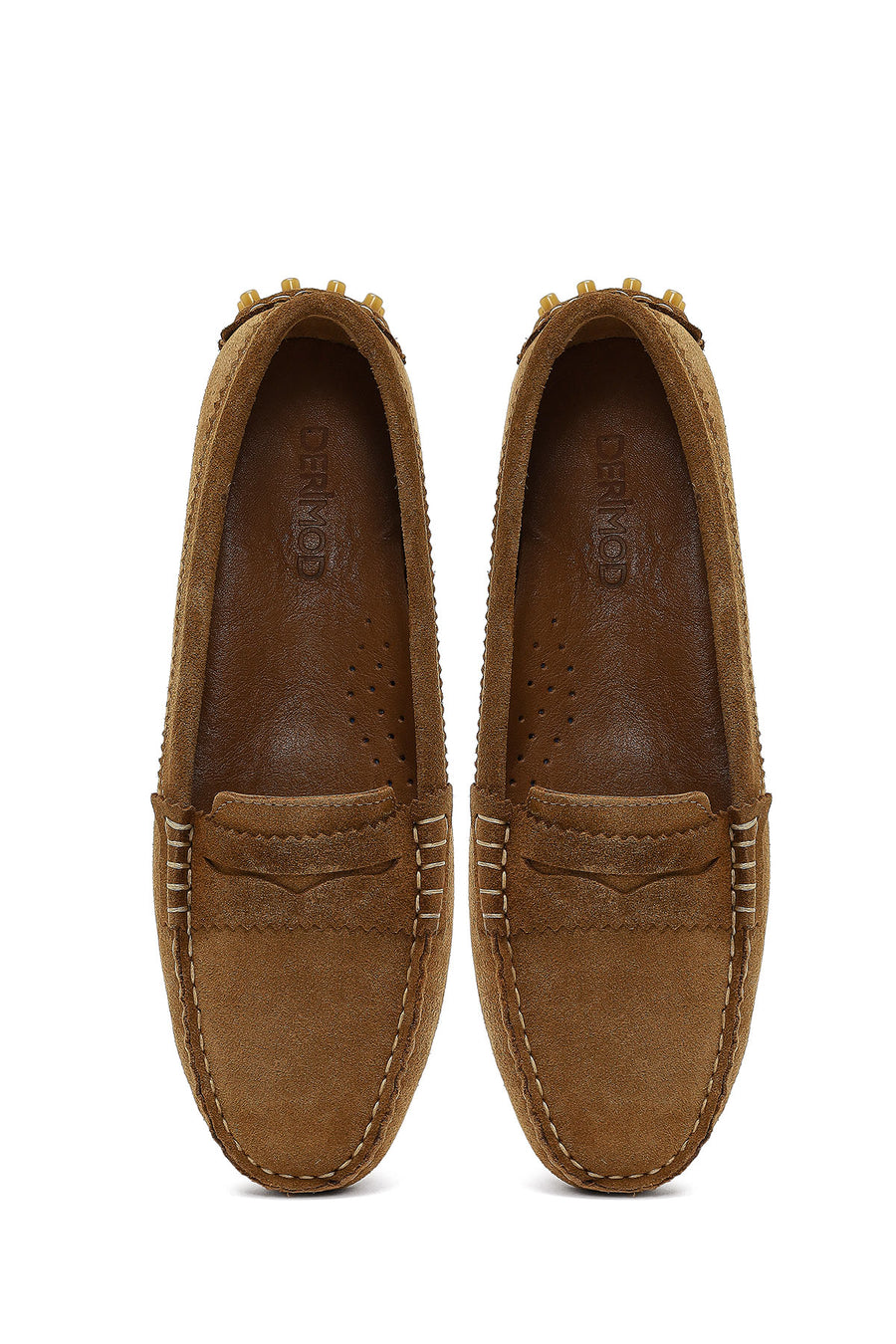 Women's Tan Suede Leather Loafer