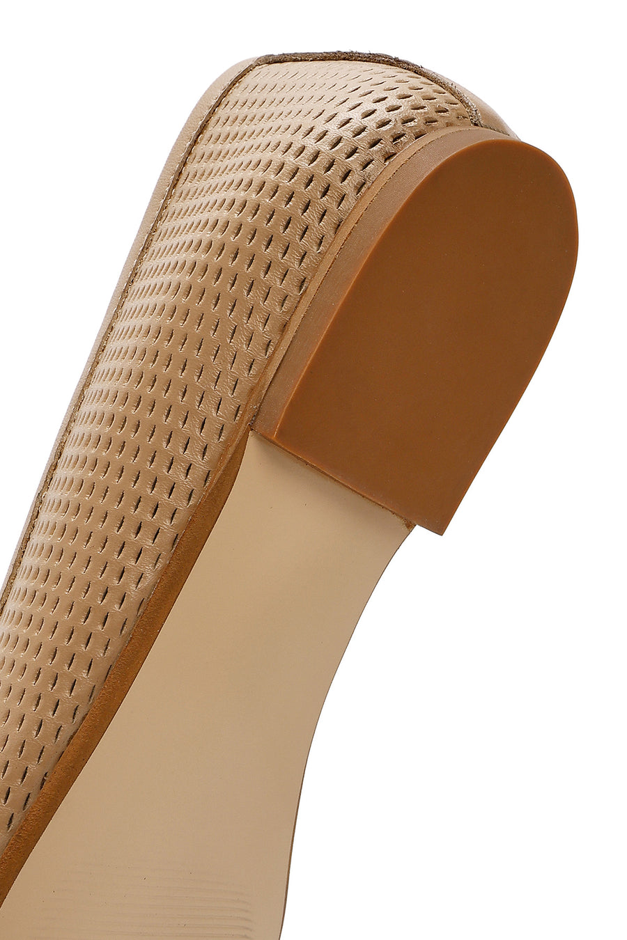 Women's Beige Leather Loafer