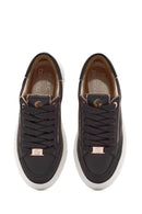 ACBC x Derimod Women's Black Lace-Up Chunky Sole Sneakers | Derimod