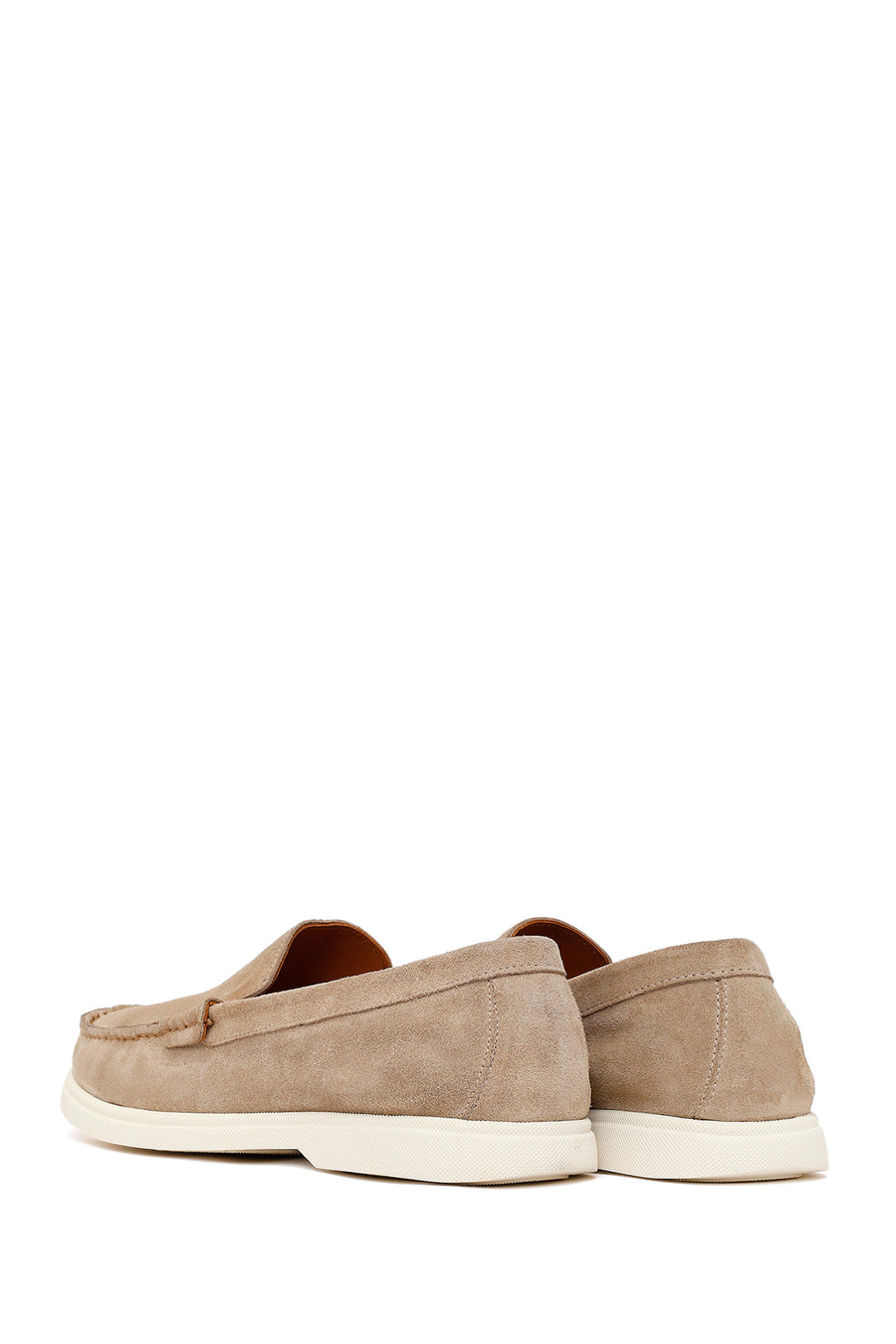 Male Beige Suede Leather Loafers