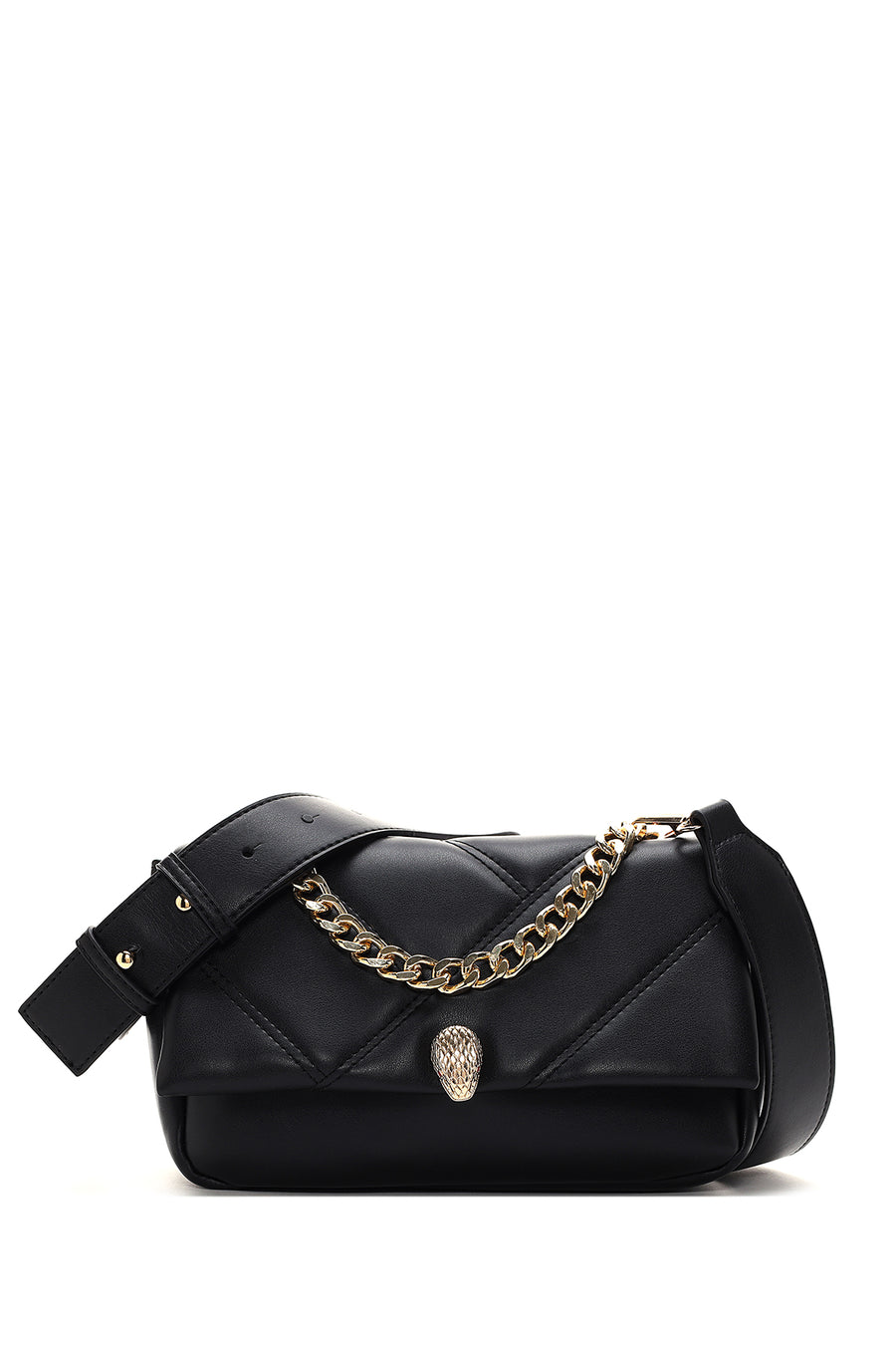 Women's Black Quilted Crossbody Bag 22WBD2863KP | Derimod