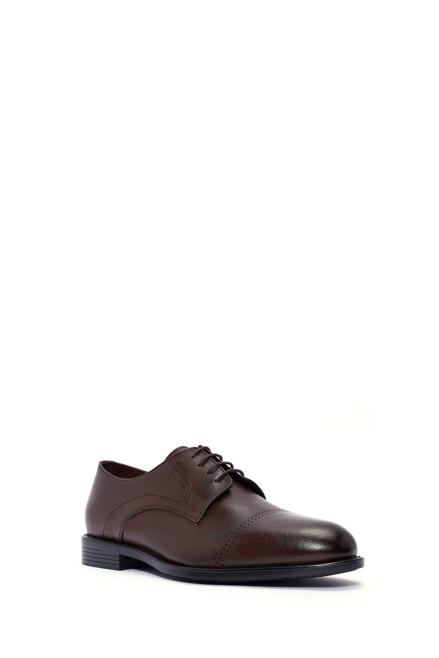 Men's Brown Laced Leather Classic Shoes