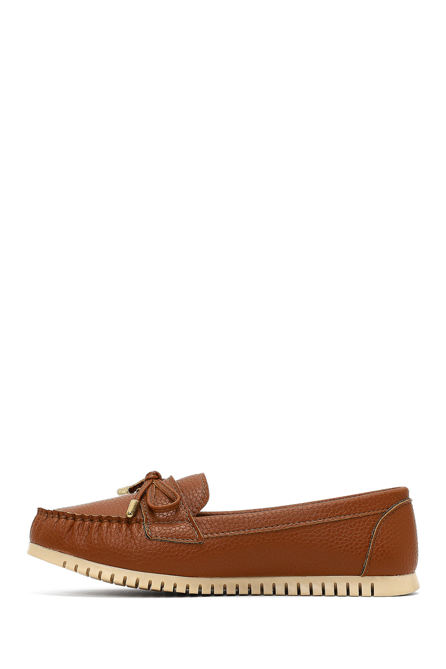 Women's Tan Buckle Loafer