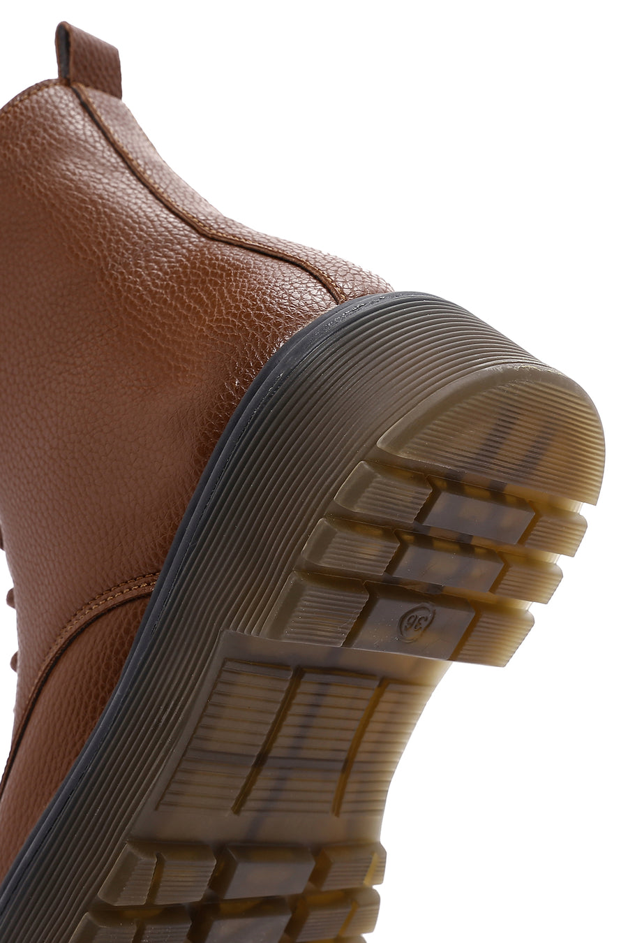 Women's Tan Thick Soled Casual Boots